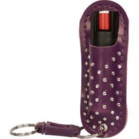 Pepper Shot 1.2% MC 1/2 oz rhinestone  release keychain purple