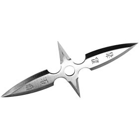 4" Black 4 Point Stainless Steel Throwing Star