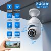 Light Bulb Security Cam, Human Detection  Track Color Night Vis