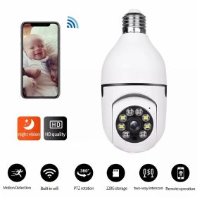 1080P HD E27 Wi-Fi Light Bulb Camera; 2.4/5G Dual-Band