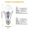 E27 Motion Sensor Light Bulb 9W/5W 1000LM 6500K   LED