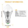 E27 Motion Sensor Light Bulb 9W/5W 1000LM 6500K   LED